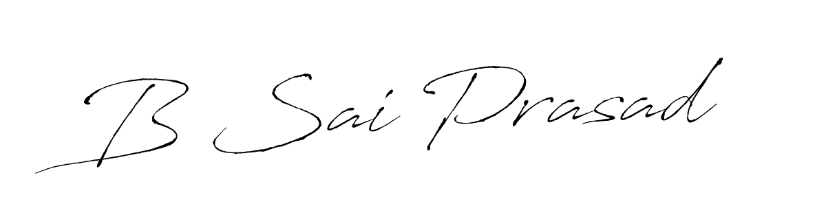 Design your own signature with our free online signature maker. With this signature software, you can create a handwritten (Antro_Vectra) signature for name B Sai Prasad. B Sai Prasad signature style 6 images and pictures png