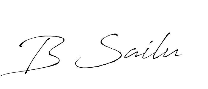 if you are searching for the best signature style for your name B Sailu. so please give up your signature search. here we have designed multiple signature styles  using Antro_Vectra. B Sailu signature style 6 images and pictures png