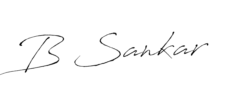 Make a beautiful signature design for name B Sankar. With this signature (Antro_Vectra) style, you can create a handwritten signature for free. B Sankar signature style 6 images and pictures png