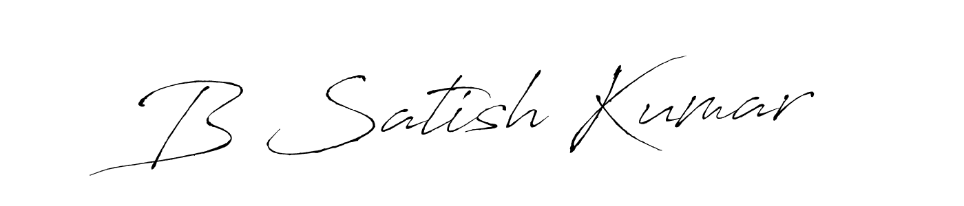 Make a beautiful signature design for name B Satish Kumar. Use this online signature maker to create a handwritten signature for free. B Satish Kumar signature style 6 images and pictures png