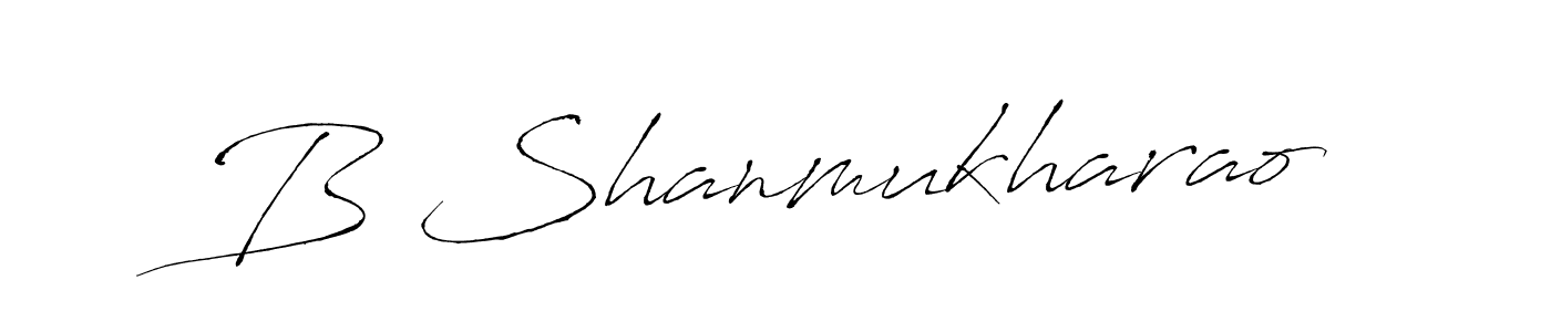 Also we have B Shanmukharao name is the best signature style. Create professional handwritten signature collection using Antro_Vectra autograph style. B Shanmukharao signature style 6 images and pictures png