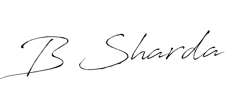 Design your own signature with our free online signature maker. With this signature software, you can create a handwritten (Antro_Vectra) signature for name B Sharda. B Sharda signature style 6 images and pictures png