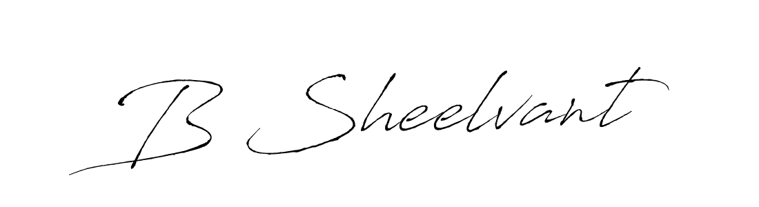 How to make B Sheelvant signature? Antro_Vectra is a professional autograph style. Create handwritten signature for B Sheelvant name. B Sheelvant signature style 6 images and pictures png