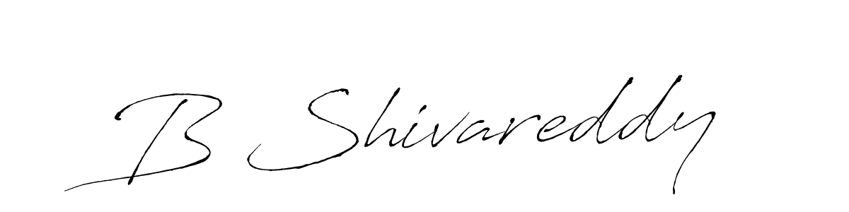 Use a signature maker to create a handwritten signature online. With this signature software, you can design (Antro_Vectra) your own signature for name B Shivareddy. B Shivareddy signature style 6 images and pictures png