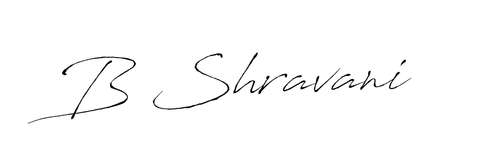 How to make B Shravani name signature. Use Antro_Vectra style for creating short signs online. This is the latest handwritten sign. B Shravani signature style 6 images and pictures png