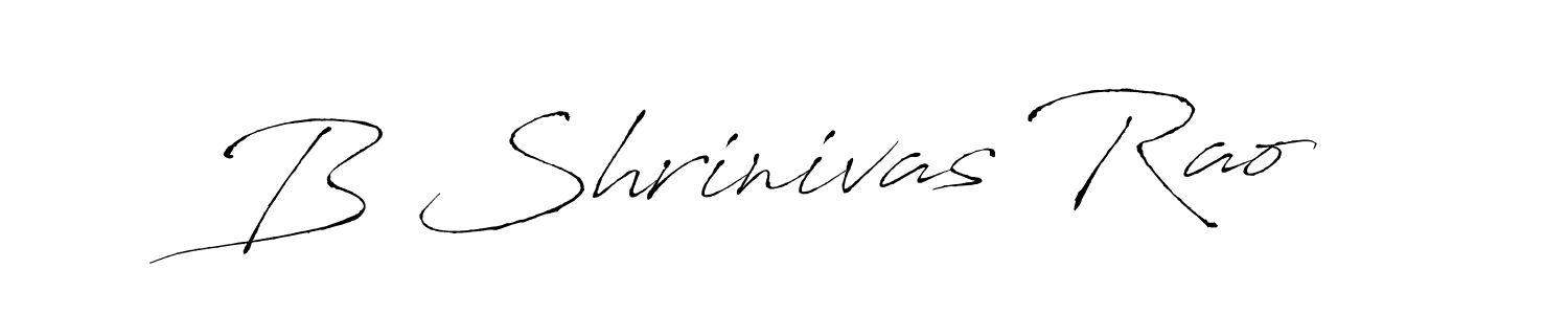 Design your own signature with our free online signature maker. With this signature software, you can create a handwritten (Antro_Vectra) signature for name B Shrinivas Rao. B Shrinivas Rao signature style 6 images and pictures png