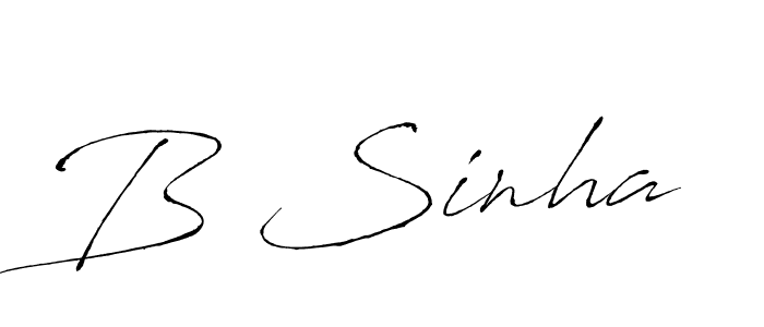 Make a beautiful signature design for name B Sinha. Use this online signature maker to create a handwritten signature for free. B Sinha signature style 6 images and pictures png