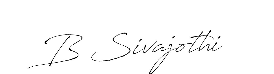 How to make B Sivajothi signature? Antro_Vectra is a professional autograph style. Create handwritten signature for B Sivajothi name. B Sivajothi signature style 6 images and pictures png