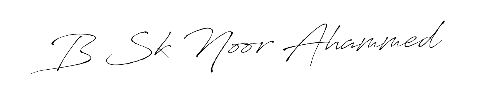Design your own signature with our free online signature maker. With this signature software, you can create a handwritten (Antro_Vectra) signature for name B Sk Noor Ahammed. B Sk Noor Ahammed signature style 6 images and pictures png