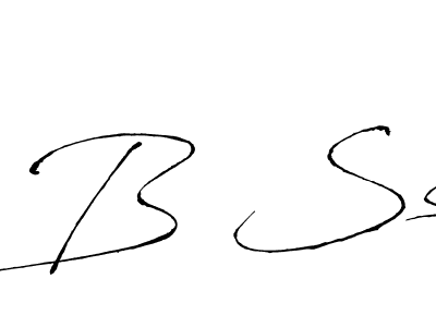 Make a beautiful signature design for name B Ss. With this signature (Antro_Vectra) style, you can create a handwritten signature for free. B Ss signature style 6 images and pictures png