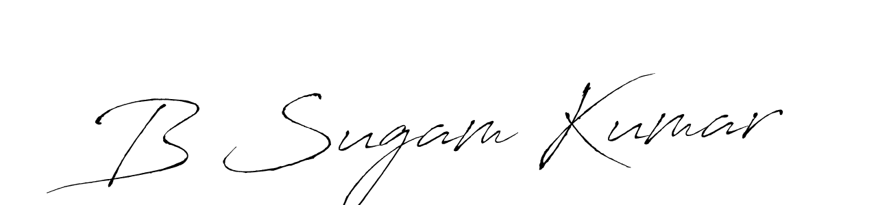 Similarly Antro_Vectra is the best handwritten signature design. Signature creator online .You can use it as an online autograph creator for name B Sugam Kumar. B Sugam Kumar signature style 6 images and pictures png