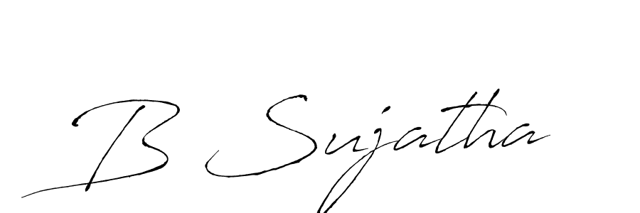 Make a beautiful signature design for name B Sujatha. Use this online signature maker to create a handwritten signature for free. B Sujatha signature style 6 images and pictures png