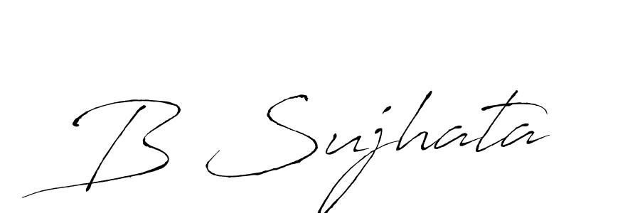 Make a beautiful signature design for name B Sujhata. Use this online signature maker to create a handwritten signature for free. B Sujhata signature style 6 images and pictures png