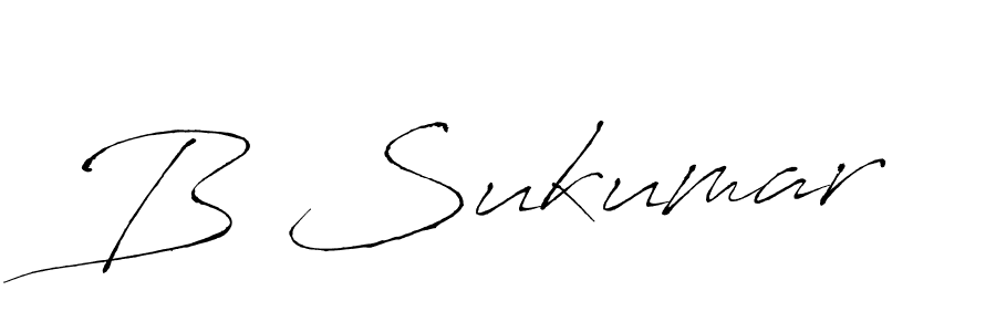 Create a beautiful signature design for name B Sukumar. With this signature (Antro_Vectra) fonts, you can make a handwritten signature for free. B Sukumar signature style 6 images and pictures png