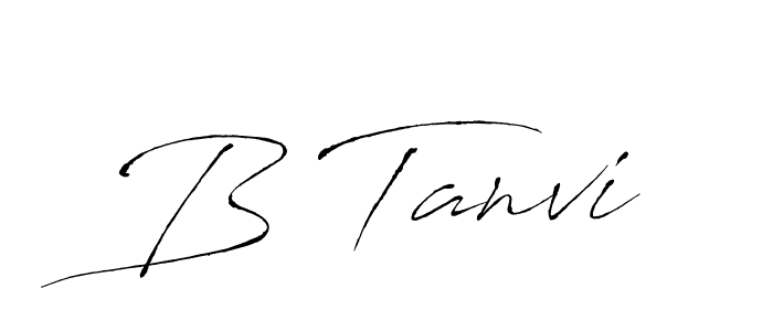 Also we have B Tanvi name is the best signature style. Create professional handwritten signature collection using Antro_Vectra autograph style. B Tanvi signature style 6 images and pictures png