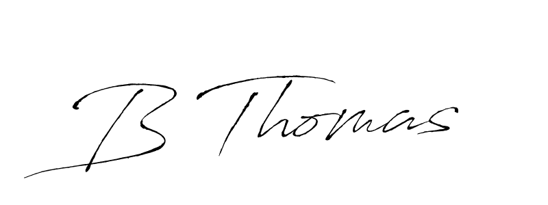 Create a beautiful signature design for name B Thomas. With this signature (Antro_Vectra) fonts, you can make a handwritten signature for free. B Thomas signature style 6 images and pictures png