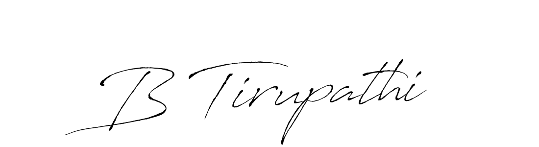 Also we have B Tirupathi name is the best signature style. Create professional handwritten signature collection using Antro_Vectra autograph style. B Tirupathi signature style 6 images and pictures png