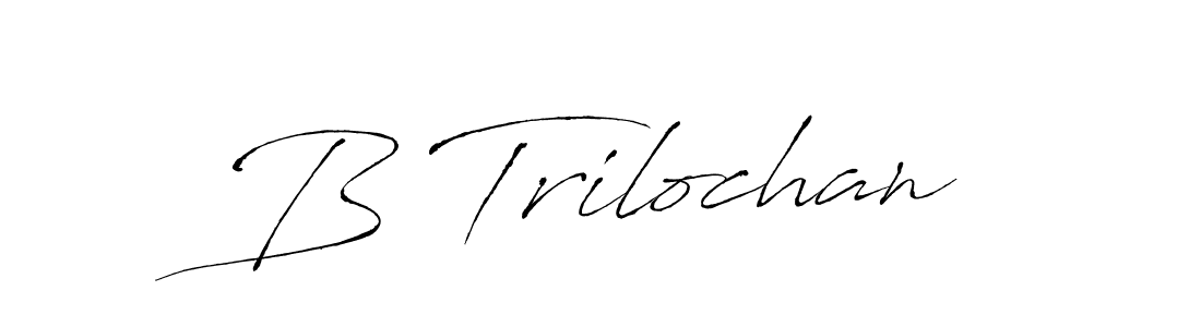 B Trilochan stylish signature style. Best Handwritten Sign (Antro_Vectra) for my name. Handwritten Signature Collection Ideas for my name B Trilochan. B Trilochan signature style 6 images and pictures png