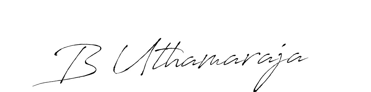 Also we have B Uthamaraja name is the best signature style. Create professional handwritten signature collection using Antro_Vectra autograph style. B Uthamaraja signature style 6 images and pictures png