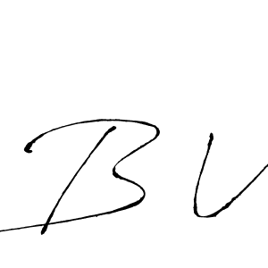 B V stylish signature style. Best Handwritten Sign (Antro_Vectra) for my name. Handwritten Signature Collection Ideas for my name B V. B V signature style 6 images and pictures png