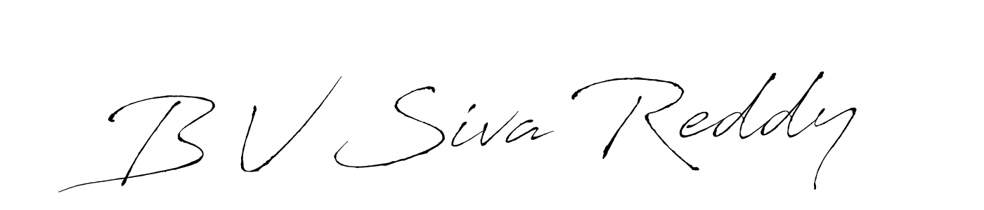 How to make B V Siva Reddy signature? Antro_Vectra is a professional autograph style. Create handwritten signature for B V Siva Reddy name. B V Siva Reddy signature style 6 images and pictures png