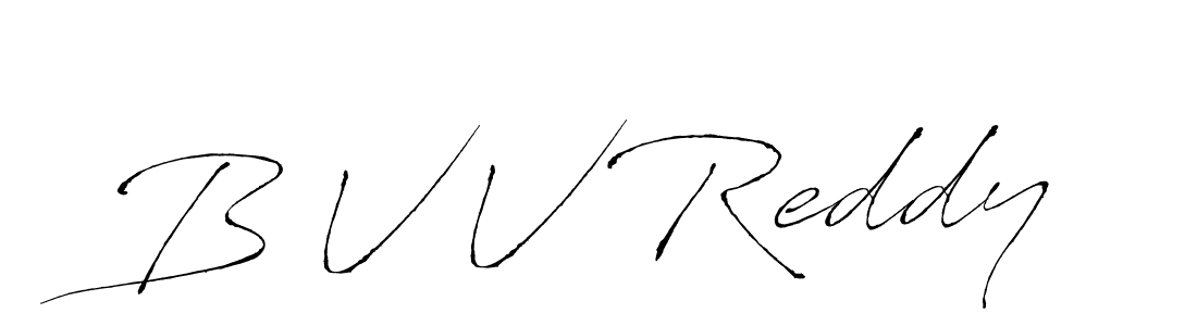 How to make B V V Reddy name signature. Use Antro_Vectra style for creating short signs online. This is the latest handwritten sign. B V V Reddy signature style 6 images and pictures png