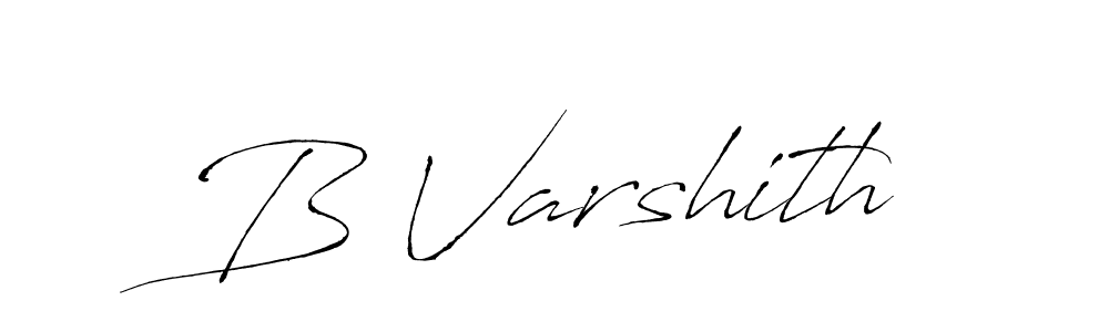 How to make B Varshith signature? Antro_Vectra is a professional autograph style. Create handwritten signature for B Varshith name. B Varshith signature style 6 images and pictures png
