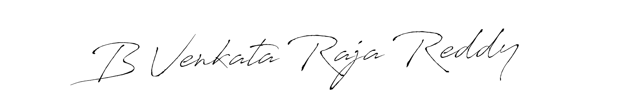 Create a beautiful signature design for name B Venkata Raja Reddy. With this signature (Antro_Vectra) fonts, you can make a handwritten signature for free. B Venkata Raja Reddy signature style 6 images and pictures png