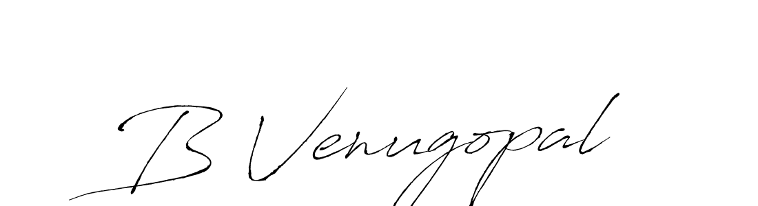 Design your own signature with our free online signature maker. With this signature software, you can create a handwritten (Antro_Vectra) signature for name B Venugopal. B Venugopal signature style 6 images and pictures png