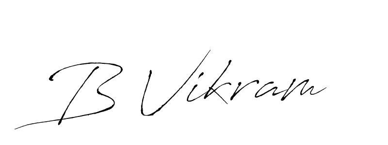 How to make B Vikram signature? Antro_Vectra is a professional autograph style. Create handwritten signature for B Vikram name. B Vikram signature style 6 images and pictures png