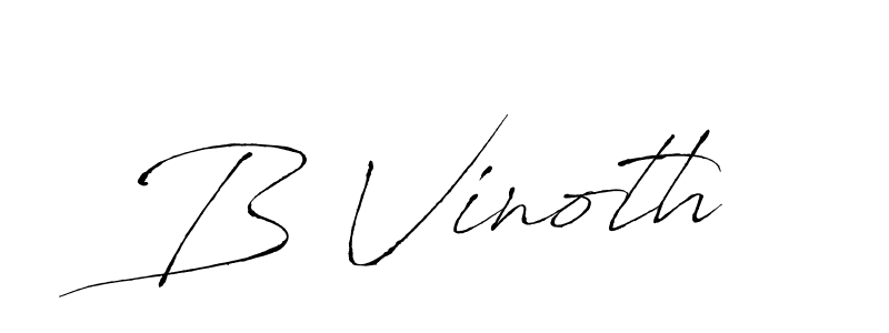 Best and Professional Signature Style for B Vinoth. Antro_Vectra Best Signature Style Collection. B Vinoth signature style 6 images and pictures png