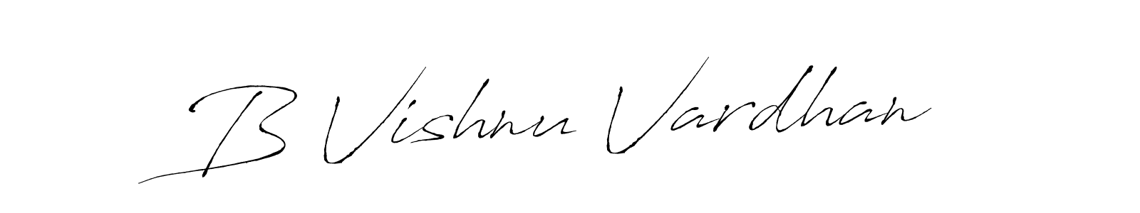 How to make B Vishnu Vardhan name signature. Use Antro_Vectra style for creating short signs online. This is the latest handwritten sign. B Vishnu Vardhan signature style 6 images and pictures png