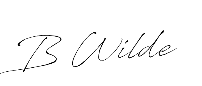 Once you've used our free online signature maker to create your best signature Antro_Vectra style, it's time to enjoy all of the benefits that B Wilde name signing documents. B Wilde signature style 6 images and pictures png