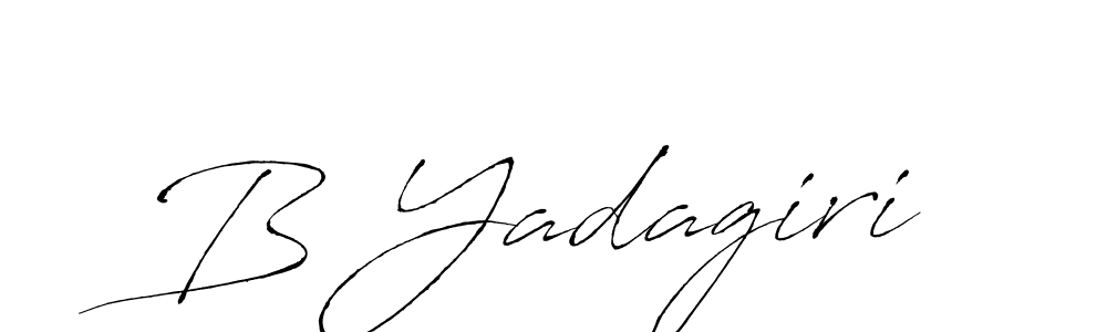 Also we have B Yadagiri name is the best signature style. Create professional handwritten signature collection using Antro_Vectra autograph style. B Yadagiri signature style 6 images and pictures png
