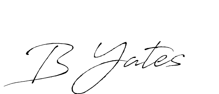 Use a signature maker to create a handwritten signature online. With this signature software, you can design (Antro_Vectra) your own signature for name B Yates. B Yates signature style 6 images and pictures png