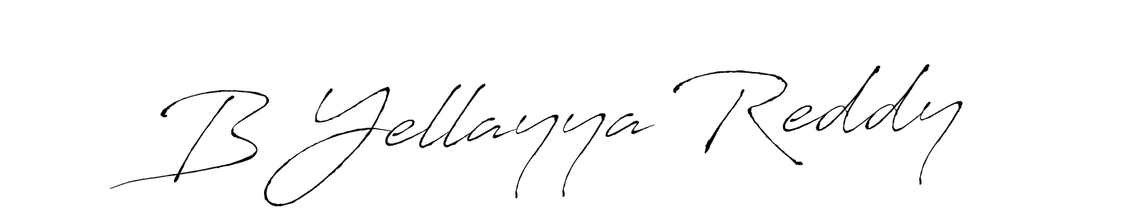 How to make B Yellayya Reddy name signature. Use Antro_Vectra style for creating short signs online. This is the latest handwritten sign. B Yellayya Reddy signature style 6 images and pictures png