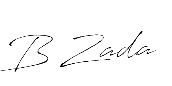 Use a signature maker to create a handwritten signature online. With this signature software, you can design (Antro_Vectra) your own signature for name B Zada. B Zada signature style 6 images and pictures png