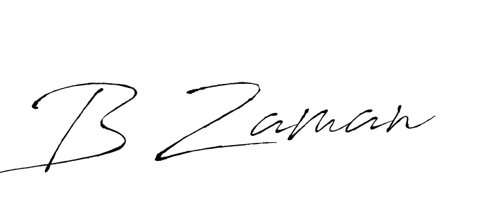 How to make B Zaman signature? Antro_Vectra is a professional autograph style. Create handwritten signature for B Zaman name. B Zaman signature style 6 images and pictures png