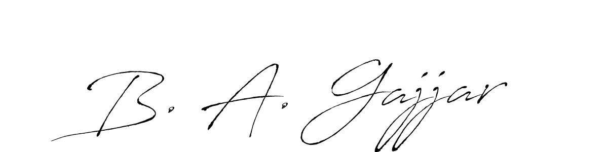 if you are searching for the best signature style for your name B. A. Gajjar. so please give up your signature search. here we have designed multiple signature styles  using Antro_Vectra. B. A. Gajjar signature style 6 images and pictures png