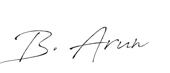 Also we have B. Arun name is the best signature style. Create professional handwritten signature collection using Antro_Vectra autograph style. B. Arun signature style 6 images and pictures png