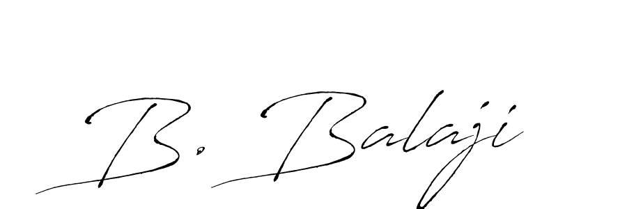 Create a beautiful signature design for name B. Balaji. With this signature (Antro_Vectra) fonts, you can make a handwritten signature for free. B. Balaji signature style 6 images and pictures png