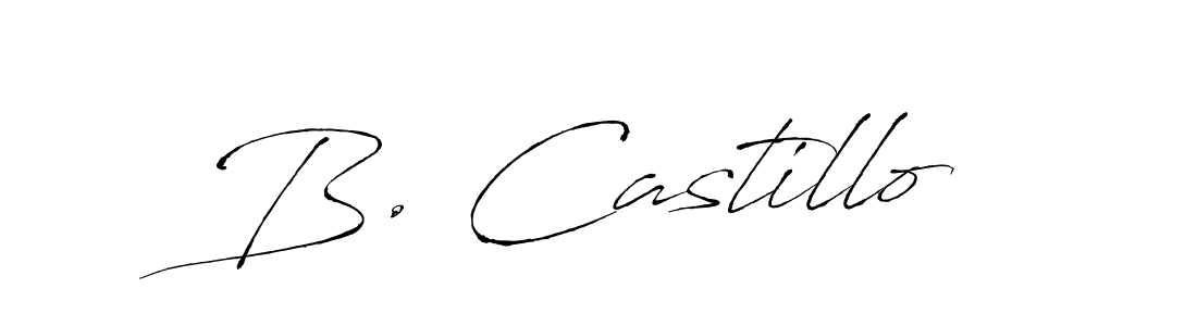 Design your own signature with our free online signature maker. With this signature software, you can create a handwritten (Antro_Vectra) signature for name B. Castillo. B. Castillo signature style 6 images and pictures png