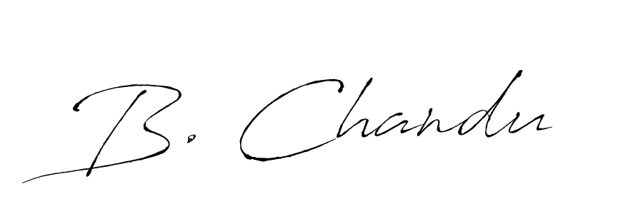 You should practise on your own different ways (Antro_Vectra) to write your name (B. Chandu) in signature. don't let someone else do it for you. B. Chandu signature style 6 images and pictures png