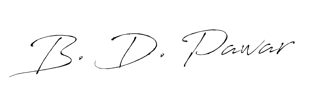 Create a beautiful signature design for name B. D. Pawar. With this signature (Antro_Vectra) fonts, you can make a handwritten signature for free. B. D. Pawar signature style 6 images and pictures png