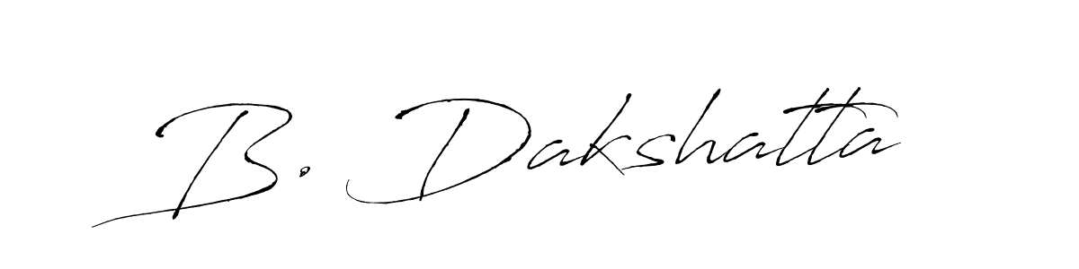 How to make B. Dakshatta signature? Antro_Vectra is a professional autograph style. Create handwritten signature for B. Dakshatta name. B. Dakshatta signature style 6 images and pictures png