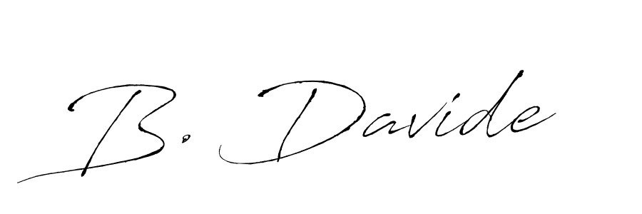 Once you've used our free online signature maker to create your best signature Antro_Vectra style, it's time to enjoy all of the benefits that B. Davide name signing documents. B. Davide signature style 6 images and pictures png