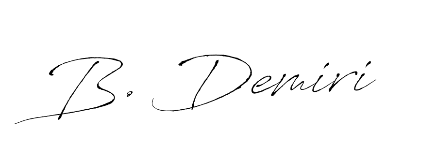 Similarly Antro_Vectra is the best handwritten signature design. Signature creator online .You can use it as an online autograph creator for name B. Demiri. B. Demiri signature style 6 images and pictures png