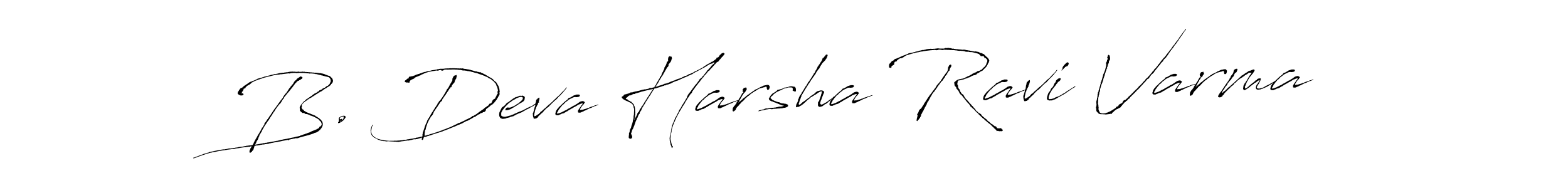 Use a signature maker to create a handwritten signature online. With this signature software, you can design (Antro_Vectra) your own signature for name B. Deva Harsha Ravi Varma. B. Deva Harsha Ravi Varma signature style 6 images and pictures png