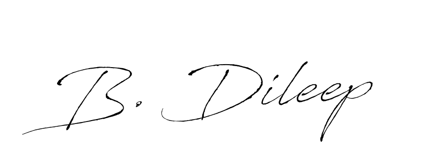 Design your own signature with our free online signature maker. With this signature software, you can create a handwritten (Antro_Vectra) signature for name B. Dileep. B. Dileep signature style 6 images and pictures png