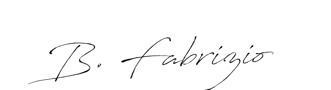 Create a beautiful signature design for name B. Fabrizio. With this signature (Antro_Vectra) fonts, you can make a handwritten signature for free. B. Fabrizio signature style 6 images and pictures png